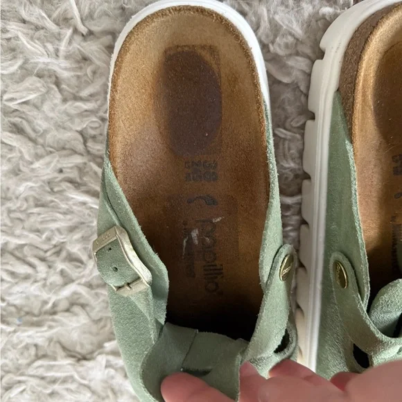 Birkenstock Boston Chunky Clogs in Green Tea (Papillio) - Picture 7 of 12